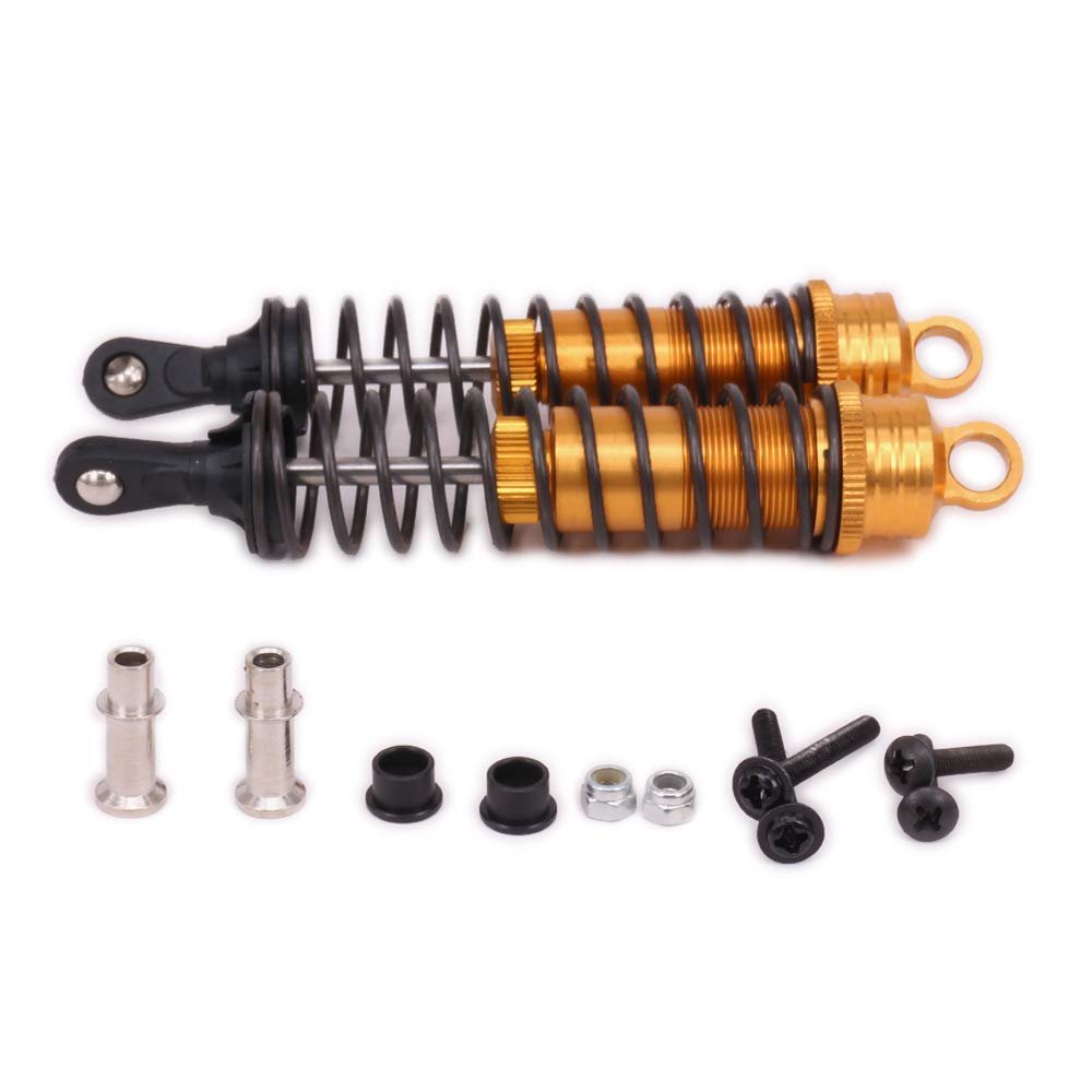 Aluminum Shock Absorber Damper 122mm Oil Filled Adjustable for 1/8 Buggy Truck HPI HSP Losi Axial Tamiya RC Car Upgraded Hop-Up Parts(yellow)