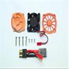GPM For Traxxas Unlimited Desert Racer 4X4 (#85076-4) Upgrade Parts Aluminum Motor Heatsink With Cooling Fan - 1 Set Orange view 1