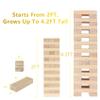 Aivalas Giant Timber Blocks Games, 57 Blocks Large Tower Outdoor Games - Includes Carry Bag and Scoreboard, Wood Stacking Yard Games Grows from 2FT to Over 4.2FT for Kids Adults Family view 3
