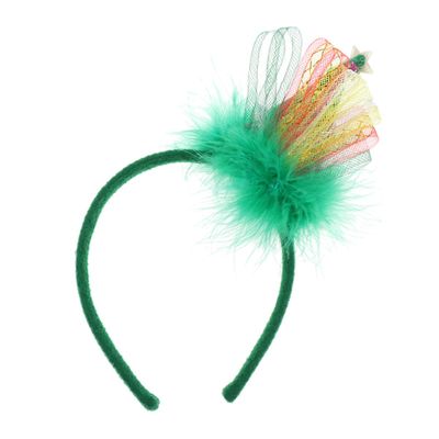 SOLUSTRE Fashionable Christmas Tree Hair Hoop Headdress for Women Girls Event Decor Lightweight Durable Non-fading