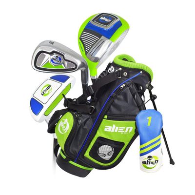 Alien Golf Junior Set with Bag, Right Hand, Green/Black, Ages 3-5