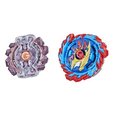 Bey Blade Burst Surge Speedstorm Mirage Helios H6 and Gaianon G6 Spinning Top Dual Pack - 2 Battling Game Top Toy for Kids Ages 8 and Up