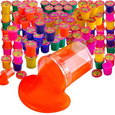Kicko Mini Noise Putty Toys for Kids - Pack of 96 Slimes - Ideal for Sensory and Tactile Stimulation, Event Prize, Arts and Crafts, Easter Bag Stuffer, Slime Parties, Educational Game - Assorted Color