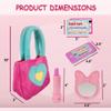 Playkidz Princess My First Purse Set - 7 Pieces Kids Play Purse and Accessories, Pretend Play Toy Set with Cool Girl Accessories, Includes Phone and Bag with Cards view 4