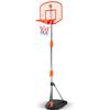 Pro Ball Portable Electronic Scoreboard Basketball Hoop for Kids, Adjustable Height Design up to 65 view 1
