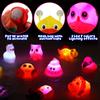 12 PCS Light Up Bath Toys with Duck Mesh Tub Storage Organizer, Toddler Flashing Color Changing LED Bathtub Mermaid Toy in Water for Kids view 2
