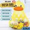 12 PCS Light Up Bath Toys with Duck Mesh Tub Storage Organizer, Toddler Flashing Color Changing LED Bathtub Mermaid Toy in Water for Kids view 4