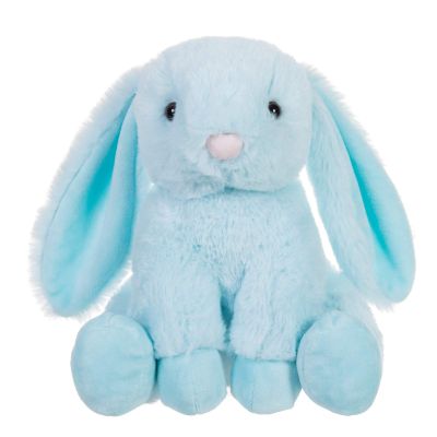 Apricot Lamb Toys Plush Light Blue Bunny Rabbit Stuffed Animal with Fluffy Soft Ears (Light Blue Bunny, 8 Inches)