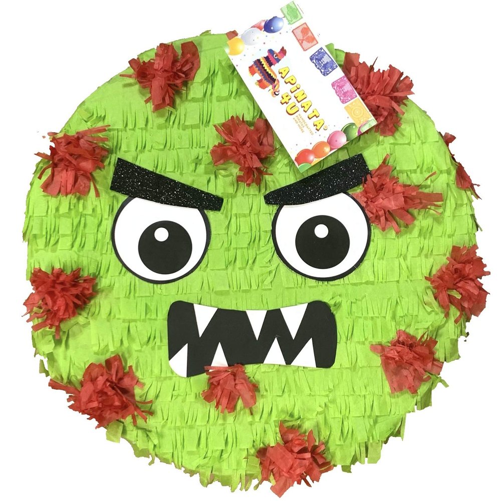 Corona Piata Virus Green Color Covid Theme Party Covid Themed Birthday Quarantined Birthday Stay Safe You Are Not Invited Themed Party