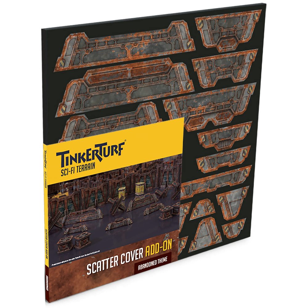 TinkerTurf Sci-Fi Terrain: Scatter Cover, Abandoned Theme, Sturdy, Affordable, Great-Looking Full-Color Terrain, Quick and Easy to Assemble, Virtually Limitless Setups