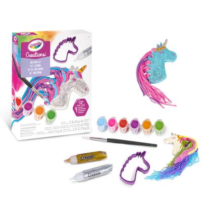 CRAYOLA 04-1153 Creations Unicorn Set-Creative Activity and Gift for Girls Age 8+, No Color