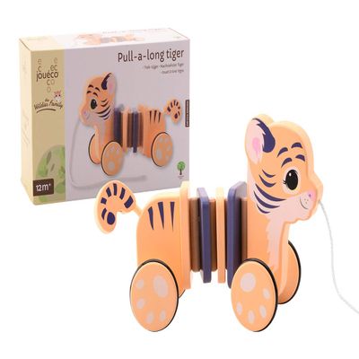 Jouco 80098 The Wildies Family Pull On Toy Tiger