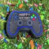 Jergrim Blue Video Game Controller Piata (Small Stick Included) 17x11x 3 Perfect for Birthday Gamer Parties, Party Decor, Gaming theme parties and other Decorations view 4