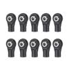 10Pcs M3 Plastic Bent Rod Ends,Black M3 Crawler Width Balls Ends for Axial D90 SCX10 RC Car (Black C) view 1