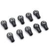 10Pcs M3 Plastic Bent Rod Ends,Black M3 Crawler Width Balls Ends for Axial D90 SCX10 RC Car (Black C) view 2