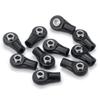 10Pcs M3 Plastic Bent Rod Ends,Black M3 Crawler Width Balls Ends for Axial D90 SCX10 RC Car (Black C) view 3