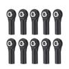 10Pcs M3 Plastic Bent Rod Ends,Black M3 Crawler Width Balls Ends for Axial D90 SCX10 RC Car (Black B) view 1