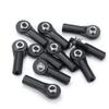 10Pcs M3 Plastic Bent Rod Ends,Black M3 Crawler Width Balls Ends for Axial D90 SCX10 RC Car (Black B) view 3
