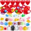 JOYIN 28 PCS Mochi Squishy Toys with Valentine Cards and Filled Hearts Party Favors for Kids Valentine Gifts Classroom Exchange, Kawaii Stress Relief Toy for Valentines Day Gift Exchange, Game Prizes view 1