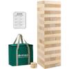 Olsa Giant Tumble Tower 60 PCS Wooden Block Stacking Games with Carrying Bag Classic Indoor & Outdoor Games for Kids Adults Family Backyard Lawn Beach Camping (Stack from 2.2 Ft to 5Ft) view 1