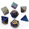 Bescon Unpainted Raw Plating Polyhedral Dice Set of Dark Pop, RPG Dice Set of 7 view 1