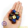 Bescon Unpainted Raw Plating Polyhedral Dice Set of Dark Pop, RPG Dice Set of 7 view 4