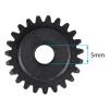 32P Hardened Steel Upgrade Pinion Gear Set: 17T 18T 19T 20T 21T fit 5mm RC Motor Shaft (Work with Steel Spur Gear) for RC Cars, Set of 5 view 2