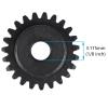 48P Hardened Steel Upgrade Pinion Gear Set: 19T 20T 21T 22T 23T fit 3.175mm (1/8-Inch) RC Motor Shaft (Work with Steel Spur Gear) for RC Cars, Set of 5 view 2
