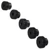 48P Hardened Steel Upgrade Pinion Gear Set: 19T 20T 21T 22T 23T fit 3.175mm (1/8-Inch) RC Motor Shaft (Work with Steel Spur Gear) for RC Cars, Set of 5 view 3