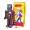 Charmgle Antenna Robot Tinplate Toy Adult Collection Spring Wind-up Toy Photo Props Novelty Tin Toy Party Favor Home Store House Decoration view 1
