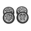 angwang Tires,4pcs 48mm Simulation Rubber Wheel Tire Wheel Toy Model DIY RC Spare Parts Black view 4