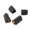 angwang Male Connector,1 Pair MT60 3.5mm 3 Pole Bullet Connector Plug Male Female for RC ESC to Motor Black view 4
