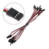 angwang 10pcs 15cm Servo Lead Extension Male to Male Wire Cable for RC Futaba Quadcopter 150MM view 2