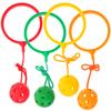 Kisangel Skip Ball Ankle Toy for Kids Ages 4-8 Lightweight Jumping Ring Ball for Outdoor Fitness and Coordination Exercise 4 Pcs Set view 1