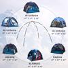 Ai-Uchoice Kids Play Tent Poles Replacement Poles for Child Tent Fiberglass Poles for Space World/Galaxy/Observatory/Dinosaur Style,Length 112" view 2