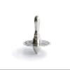 Large Spinning Top with stand made of 925 Sterling Silver Hanukkah Dreidel Hallow design Canukkah Judaica gift view 2