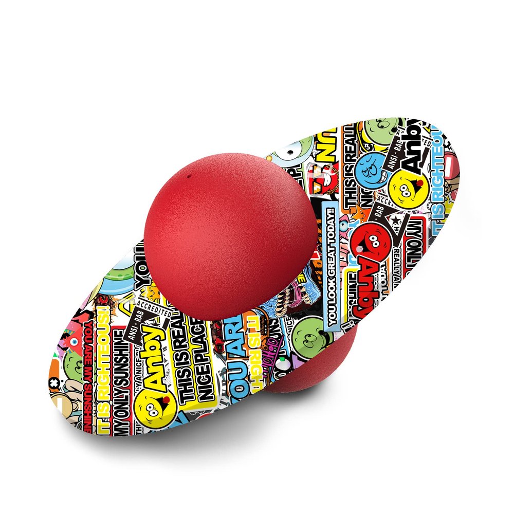 Sun Pogo Ball for Kids & Adults Up to 200lb, Balance Coordination Trick Bounce Board Pop Ball Cool Fun Challenge Indoor Outdoor Toys Pogo Jumper Birthday Gifts for Boys Girls Easter