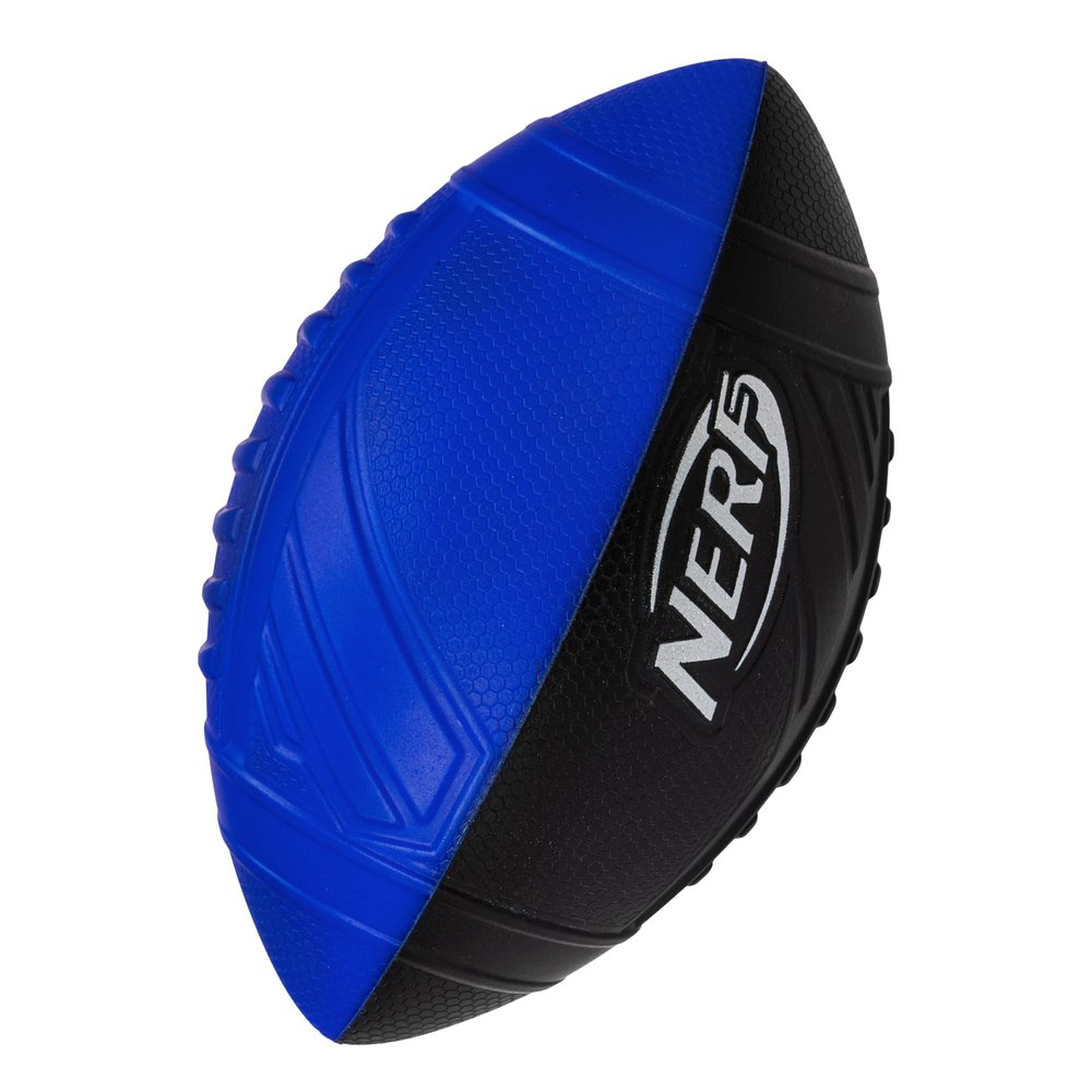 Nerf Pro Grip Football, Blue, Classic Foam Ball, Easy to Catch & Throw, Sports Toys, Christmas Gifts or Stocking Stuffers for Kids