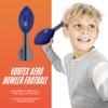 Nerf Vortex Aero Howler Foam Ball  Classic Long-Distance Football - Flight-Optimizing Tail - Hand Grip  Indoor and Outdoor Fun (Blue) view 2