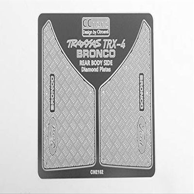 Rear Quarter Diamond Plates Compatible with Traxxas TRX-4 '79 Bronco Ranger XLT