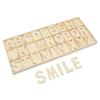Alphabet Letters Tray, 3 Unfinished Wood Trays, Each with 104 Wooden ABC Letters, by Woodpeckers view 4