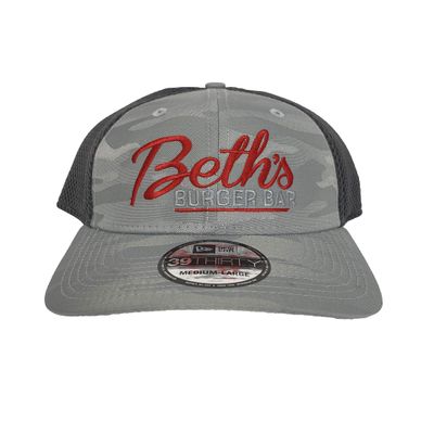 Beth's Burger Bar Grey Camo Hat