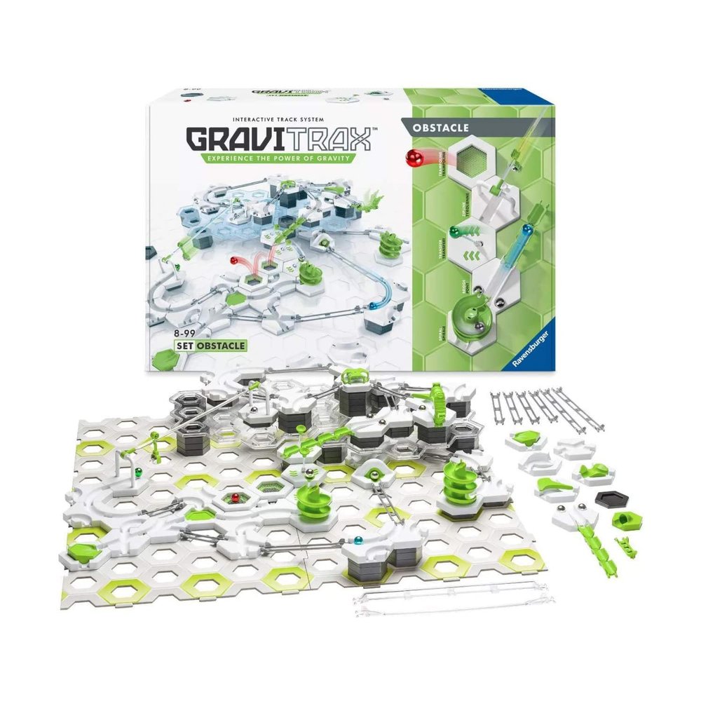 Ravensburger GraviTrax Obstacle Course Set - Innovative Marble Run & STEM Toy for Kids | Gravity-Powered Racetracks | Engaging Brain Game | Compatible with All GraviTrax Sets
