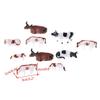 Hiawbon Mini Colorful Cattle Model 20 Pcs Cattle HO Scale 1:87 Plastic Cow Model view 2