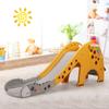 3 in 1 Kids Climber Slide Play Set w/Basketball Hoop Indoor & Outdoor Yellow view 2