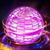 Hoofun Flying Orb Ball Toy, 2025 Magic Hover Ball Boomerang, 360 Rotating Cosmic Globe Flying Spinner, Hand Controlled Mini Drone with Led Lights, Cool Toys Gift for Boys & Girls Age 6-12, Pink view 1