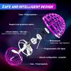 Hoofun Flying Orb Ball Toy, 2025 Magic Hover Ball Boomerang, 360 Rotating Cosmic Globe Flying Spinner, Hand Controlled Mini Drone with Led Lights, Cool Toys Gift for Boys & Girls Age 6-12, Pink view 2