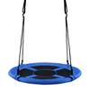 40 Flying Saucer Tree Swing Children Play Set Adjustable Ropes Playroom Blue view 1