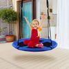 40 Flying Saucer Tree Swing Children Play Set Adjustable Ropes Playroom Blue view 2