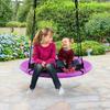 40" Flying Saucer Tree Swing Indoor Garden Playset Kids Birthday Gift Purple view 1
